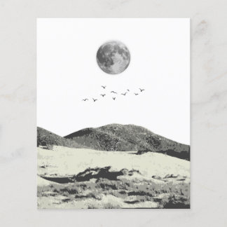Moon and Mountain Mwall Art Flyer