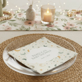 Moon and Stars Boho Baby Adoption Dusche Serviette