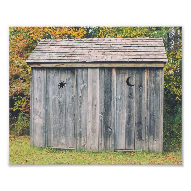 Moon and Stars Outhouse Fotodruck (Vorne)