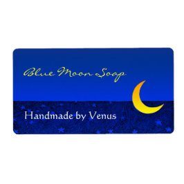 Moon and Stars Vintag Art Custom Craft Labels