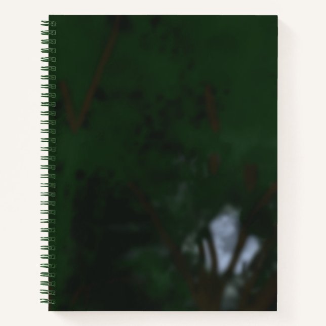 Moon and Trees Spiral Notebook Notizbuch (Vorderseite)