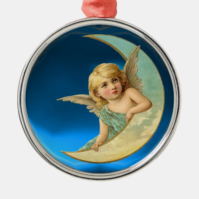 MOON ANGEL SILBERNES ORNAMENT (Vorne)