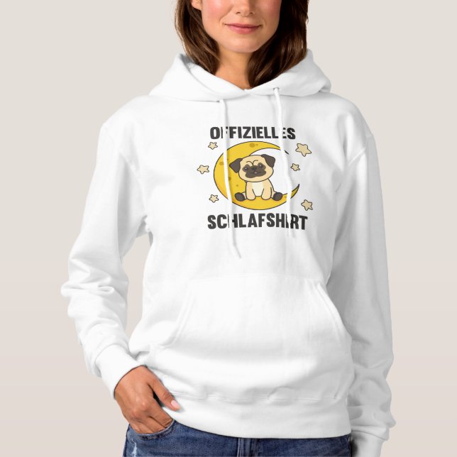 Moon Animal Mops Offiziell Sleep Shirt Hunde Stern (Vorderseite)