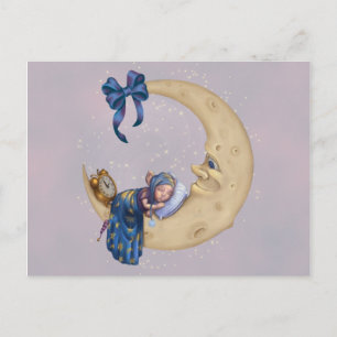Moon Baby Elf Postkarte