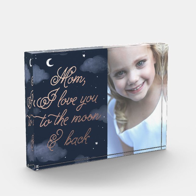 Moon & Back Mother's Day Foto Print (Links)