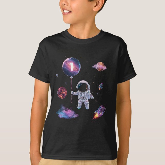 Moon Balloon Astronaut Shirt Boy (Vorderseite)