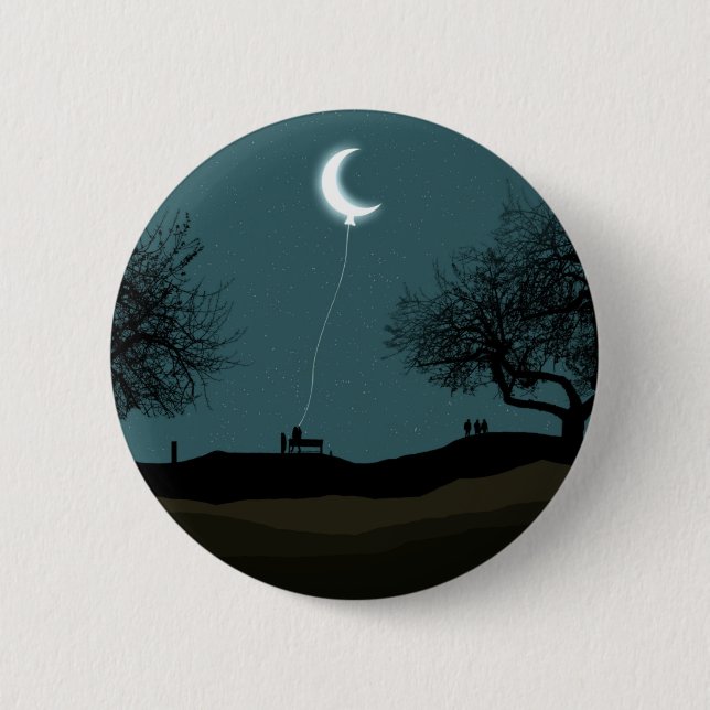 Moon Balloon Button (Vorderseite)