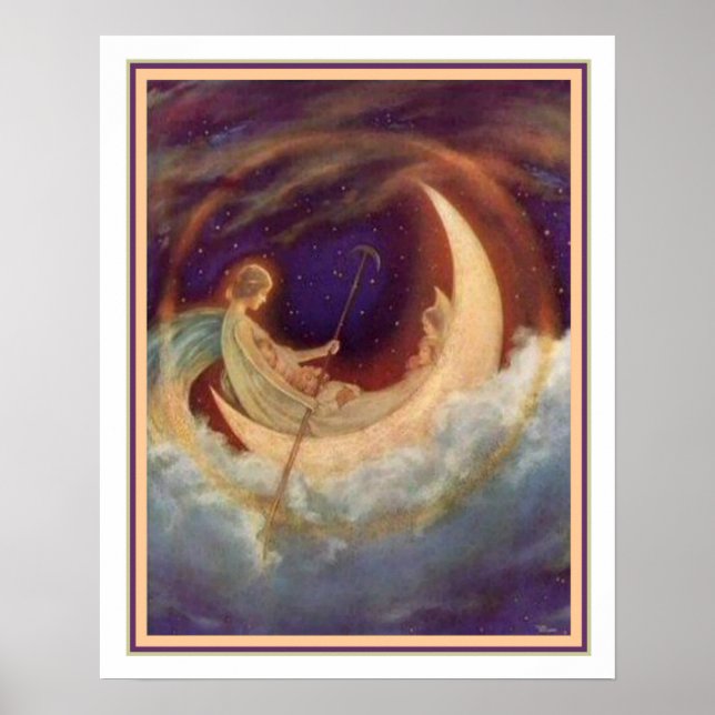 Moon Boat To Dreamland - Hugh Williams 16 x 20 Poster (Vorne)