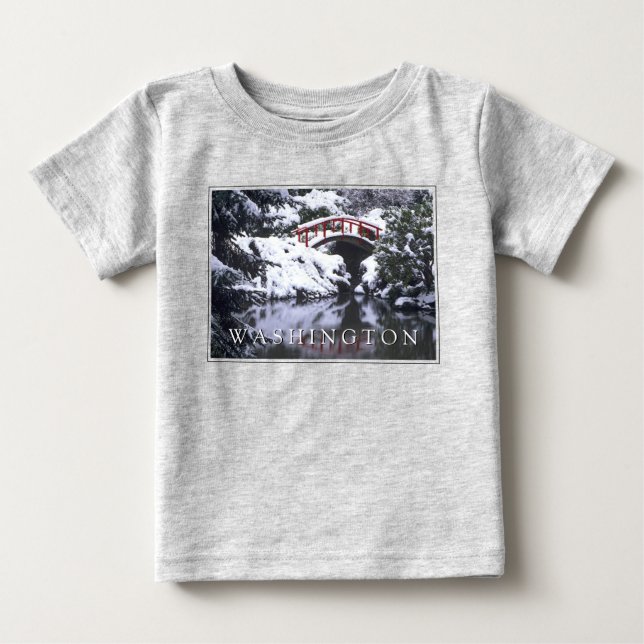 Moon Bridge & Pond im Winter | Seattle, Washington Baby T-shirt (Vorderseite)