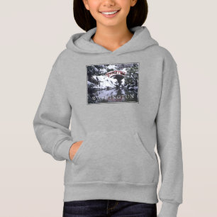 Moon Bridge & Pond im Winter   Seattle, Washington Hoodie