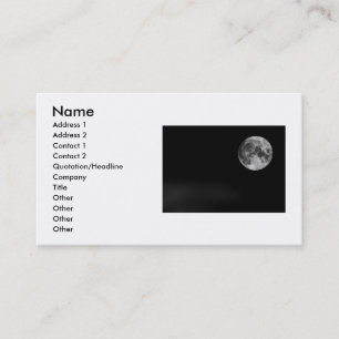 Moon Business Card Visitenkarte