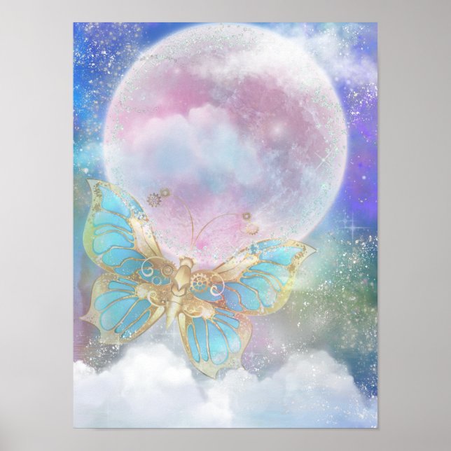 Moon Butterfly Poster (Vorne)