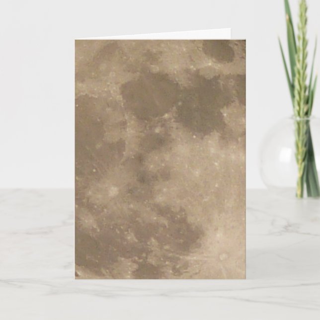 Moon Card Romantic Full Moon Custom Grußkarte Karte (Vorderseite)