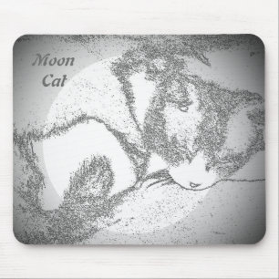 Moon Cat Mauspad