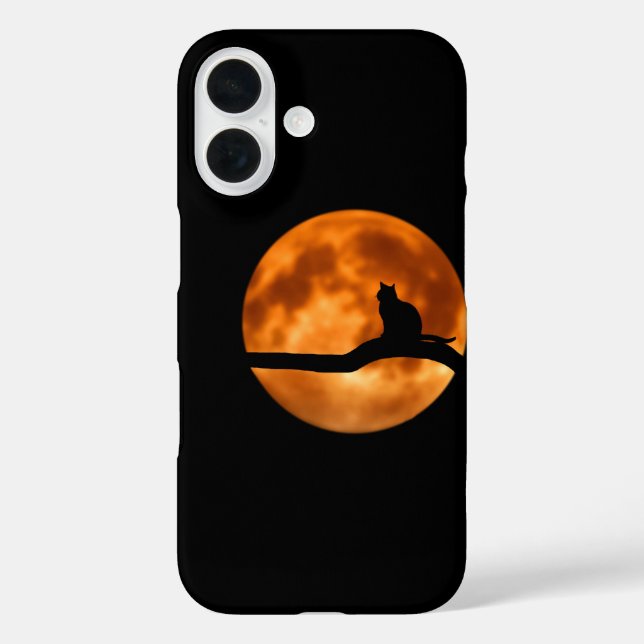 Moon Cat Phonecase iPhone 16 Hülle (Rückseite)