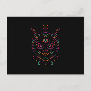 Moon Cat Postkarte