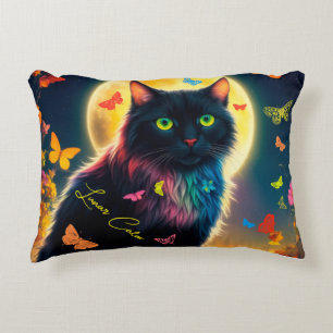 Moon Cat Schmetterling Dekoration hübsche Mottenmo Dekokissen