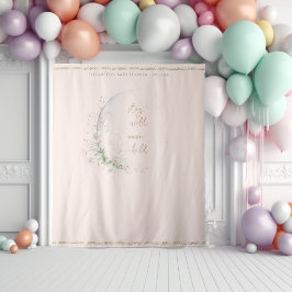 Moon Child | Boho Hippie Baby Shower Wandteppich