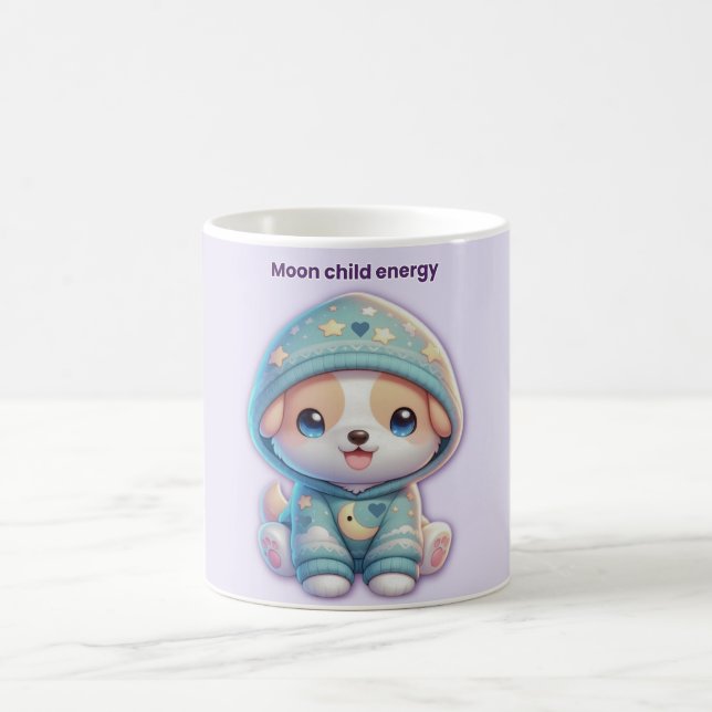 Moon Child Energy Dog Mug Kaffeetasse (Mittel)