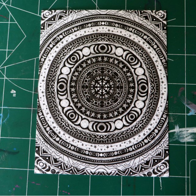 Moon Child Mandala Triple Moon Hexe Postkarte (Von Creator hochgeladen)
