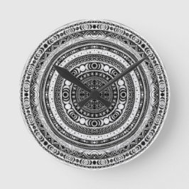 Moon Child Mandala Triple Moon Hexe Runde Wanduhr