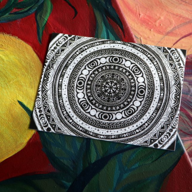 Moon Child Mandala Triple Moon Witch Postkarte (Von Creator hochgeladen)