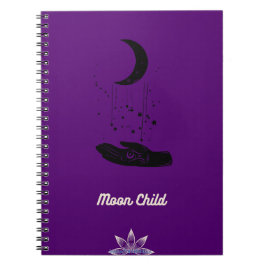 Moon Child Spiral Foto Notebook Notizblock