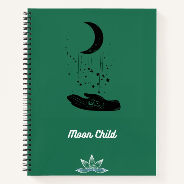 Moon Child Spiral Notebook Notizbuch (Vorderseite)