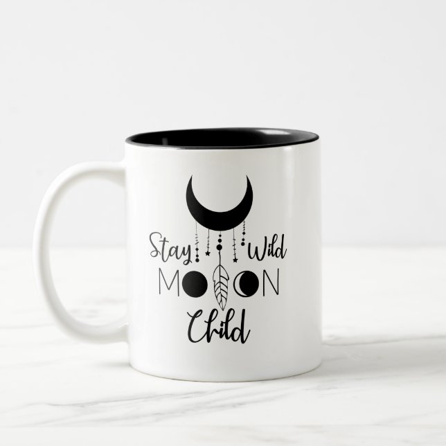Moon Child Tasse - Spirituelles Boho Geschenk für  (Links)