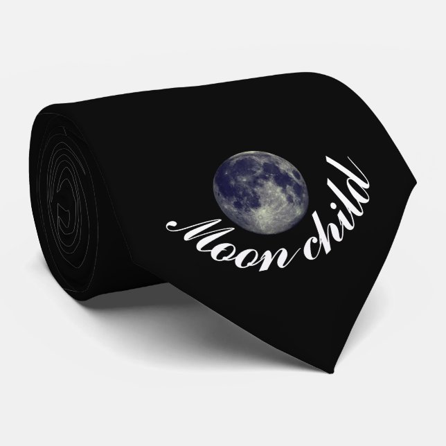 Moon Child, Vollmond Krawatte (Gerollt)