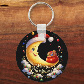 moon christmas schlüsselanhänger