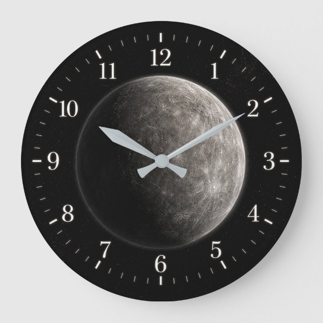 Moon Clock 2026 Version Große Wanduhr (Vorderseite)