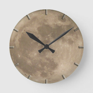 Moon Clock Full Moon Wall Clocks Decor Ohrs Runde Wanduhr