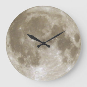 Moon Clock Große Wanduhr