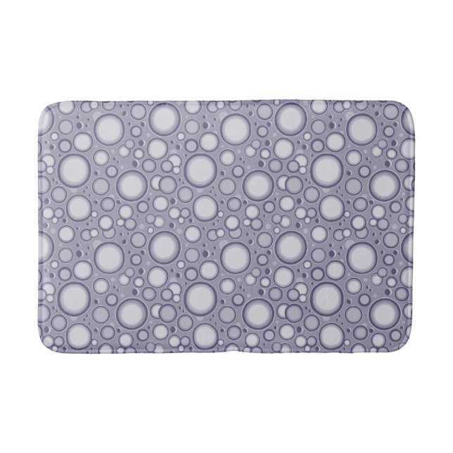 Moon Crater Lila Muster Bath Mat Badematte (Vorderseite)