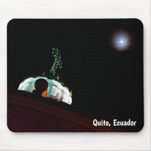 Moon & cross, Quito, Ecuador Mousepad