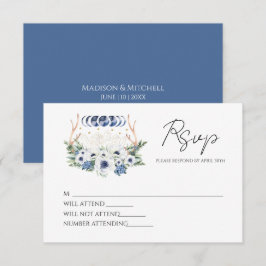 Moon Crystals Blume Boho Metaphysische Hochzeit RSVP Karte