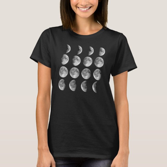 Moon Cycle Moon Phases T-Shirt Tumblr (Devant)