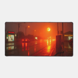 Moon Desk Mat - Ästhetische Mondphasen, Vollmond, Schreibtischunterlage