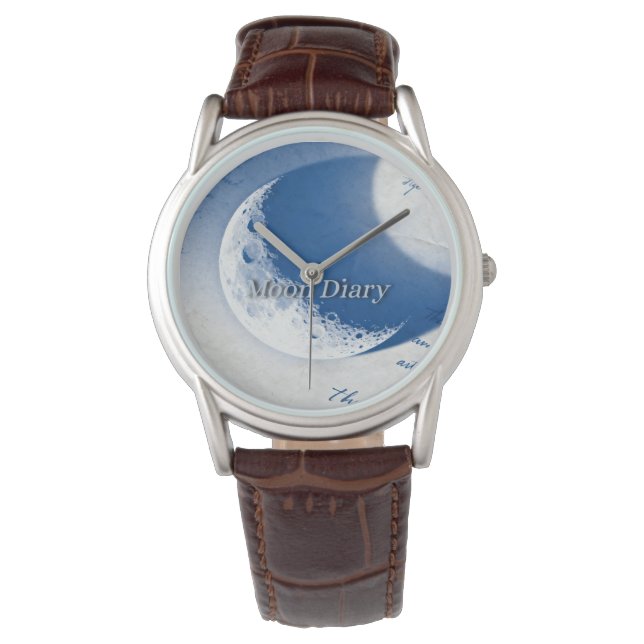 Moon Diary Armbanduhr (Vorderseite)