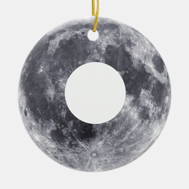 Moon Donut Keramik Ornament (Vorne)