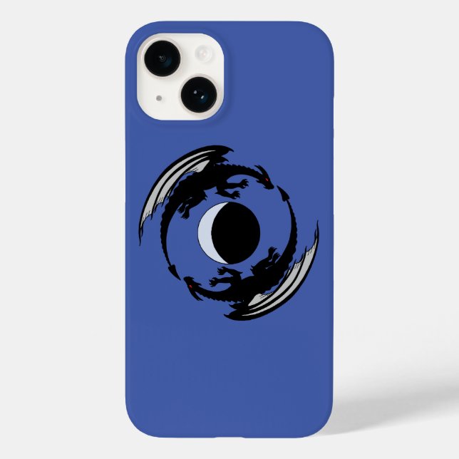 Moon Dragons Fantasy Design Case-Mate iPhone Case (Rückseite)