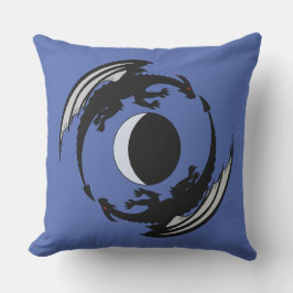 Moon Dragons Fantasy Design Outdoor Kissen