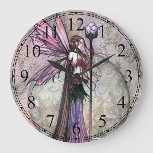 Moon Dream Fairy Fantay Art Horloge (Recto)