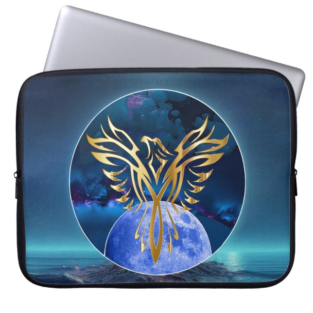 Moon Eagle Laptopschutzhülle (Vorderseite)