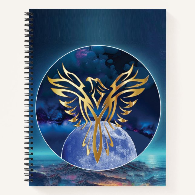 Moon Eagle Notizbuch (Vorderseite)