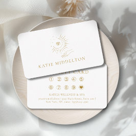 Moon Eye Yoga Reiki Wellness Salon 10 Loyalty Card Begleitkarte