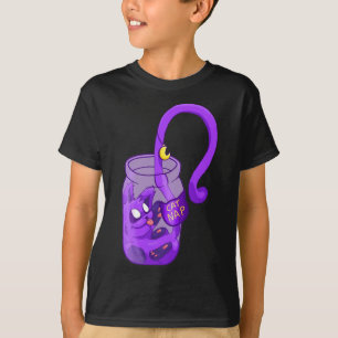 Moon Face Cat Nickerchen - Niedliche Katze T-Shirt