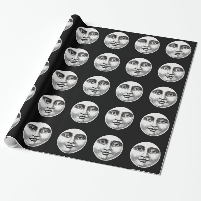 Moon Face Geschenkpapier (Ungerollt)