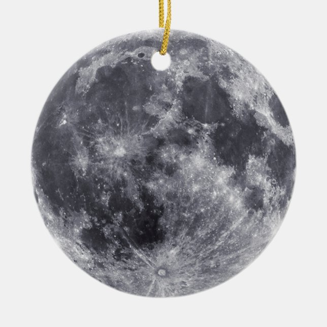 Moon Facing Earth Ornament (Vorne)
